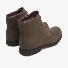 Camper Dark Brown Ankle Boots Mens - Neuman Online Ireland | HXPAT1420